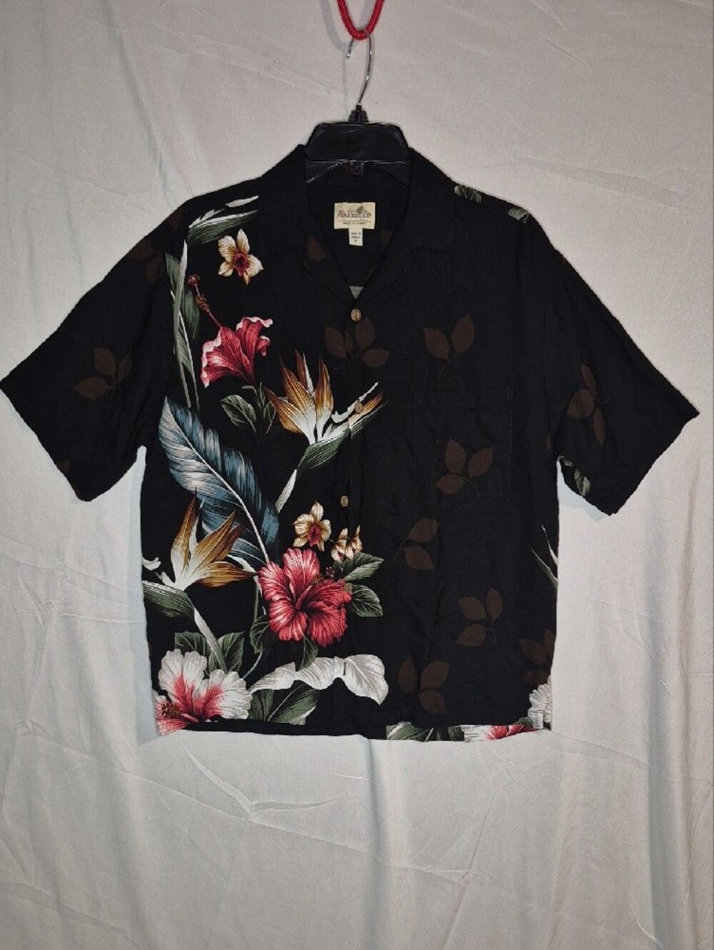 Paradise Bay Men's Black Shirt - Made in Hawaii